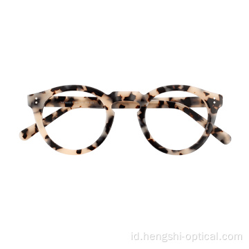 Kacamata bingkai asetat bingkai kacamata optik untuk wanita pria